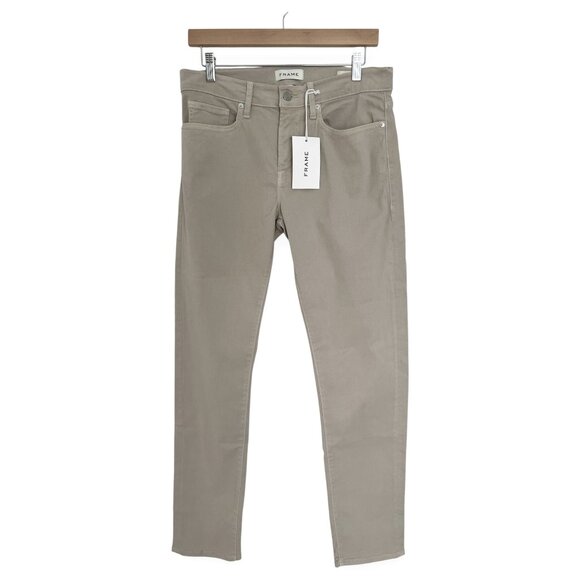 FRAME L'homme Slim Milk Beige Men's Jeans - Picture 1 of 9